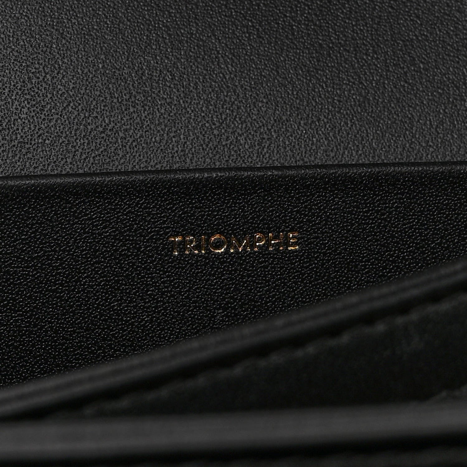 Celine Shiny Calfskin Medium Triomphe Black 7 of 12