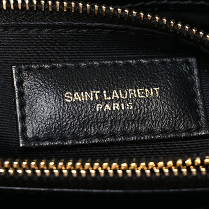 Saint Laurent Calfskin Y Quilted Monogram Medium Loulou Chain Satchel Black 7 of 14