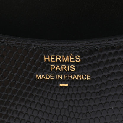 Hermes Lizard Constance Slim Wallet Black 7 of 7