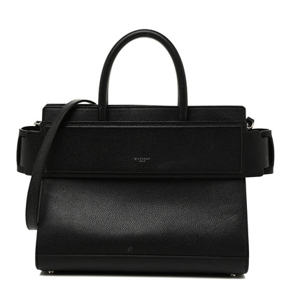 Givenchy Grained Calfskin Small Horizon Satchel Black 1 of 18