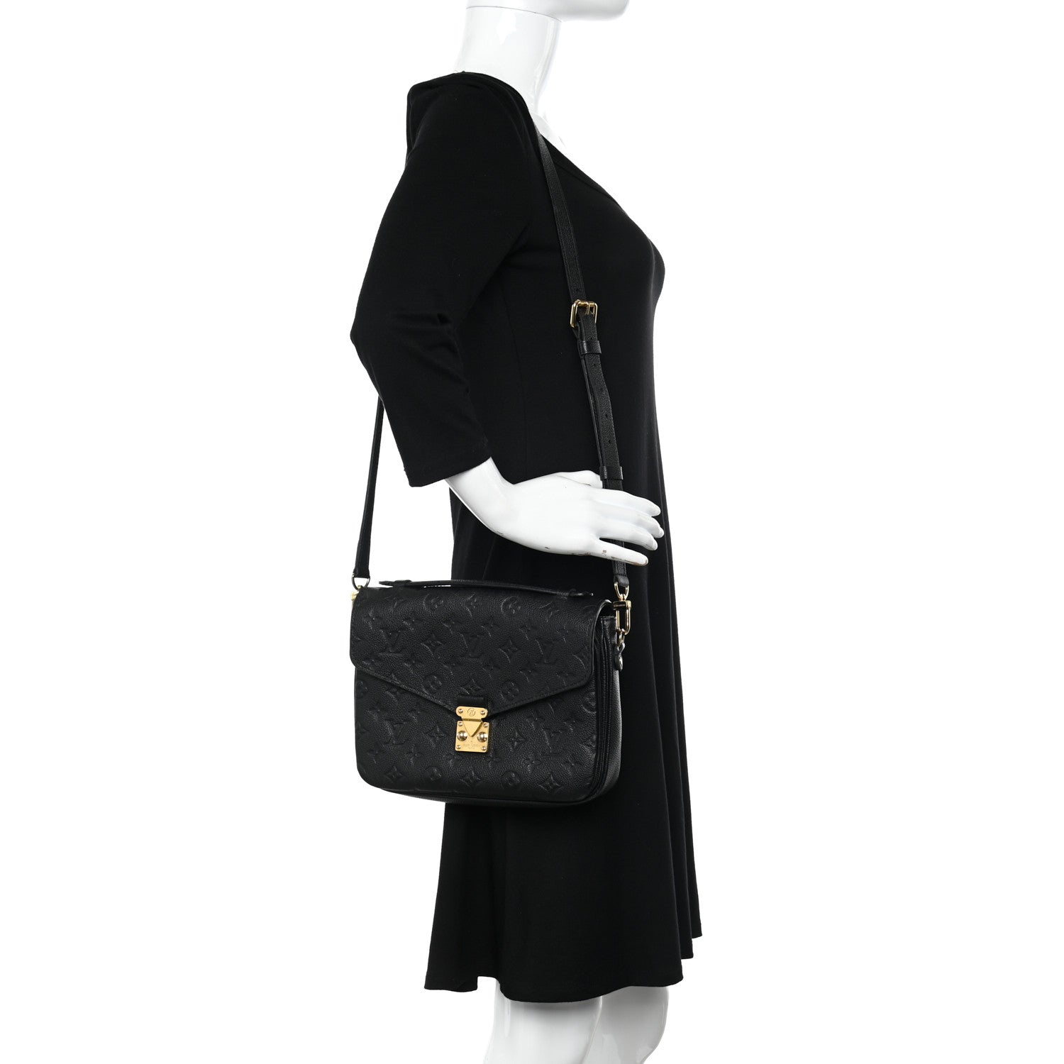 Louis Vuitton Empreinte Pochette Metis Black 2 of 11