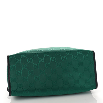 Gucci Econyl Nylon Monogram Large Off The Grid Tote Bag Scrabble Green Black 4 of 11