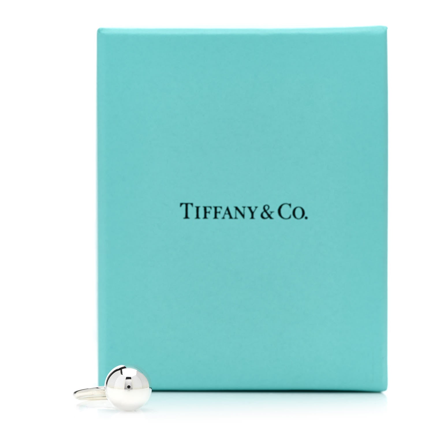 Tiffany Sterling Silver 12mm Hardwear Ball Ring 47 4.25 8 of 8