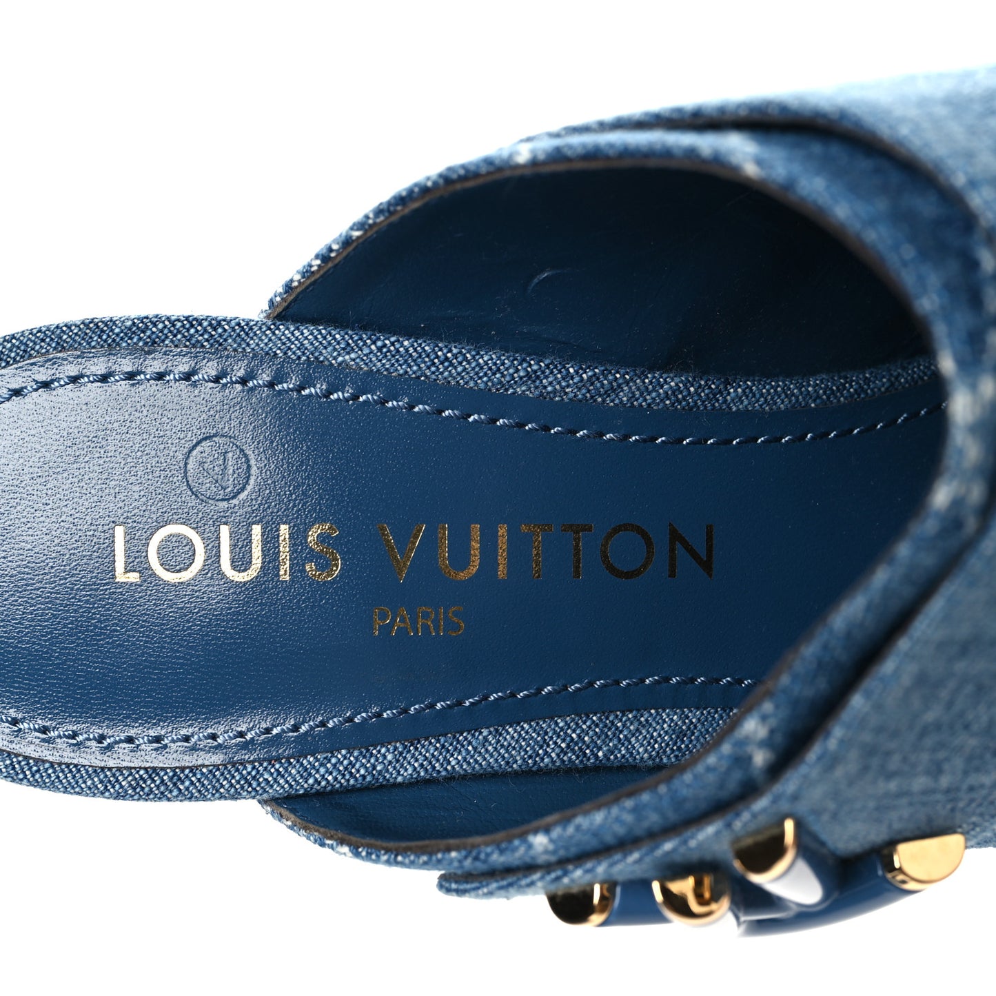 Denim Shake Mule 40 Blue