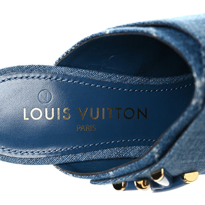 Louis Vuitton Denim Shake Mule 40 Blue 9 of 9