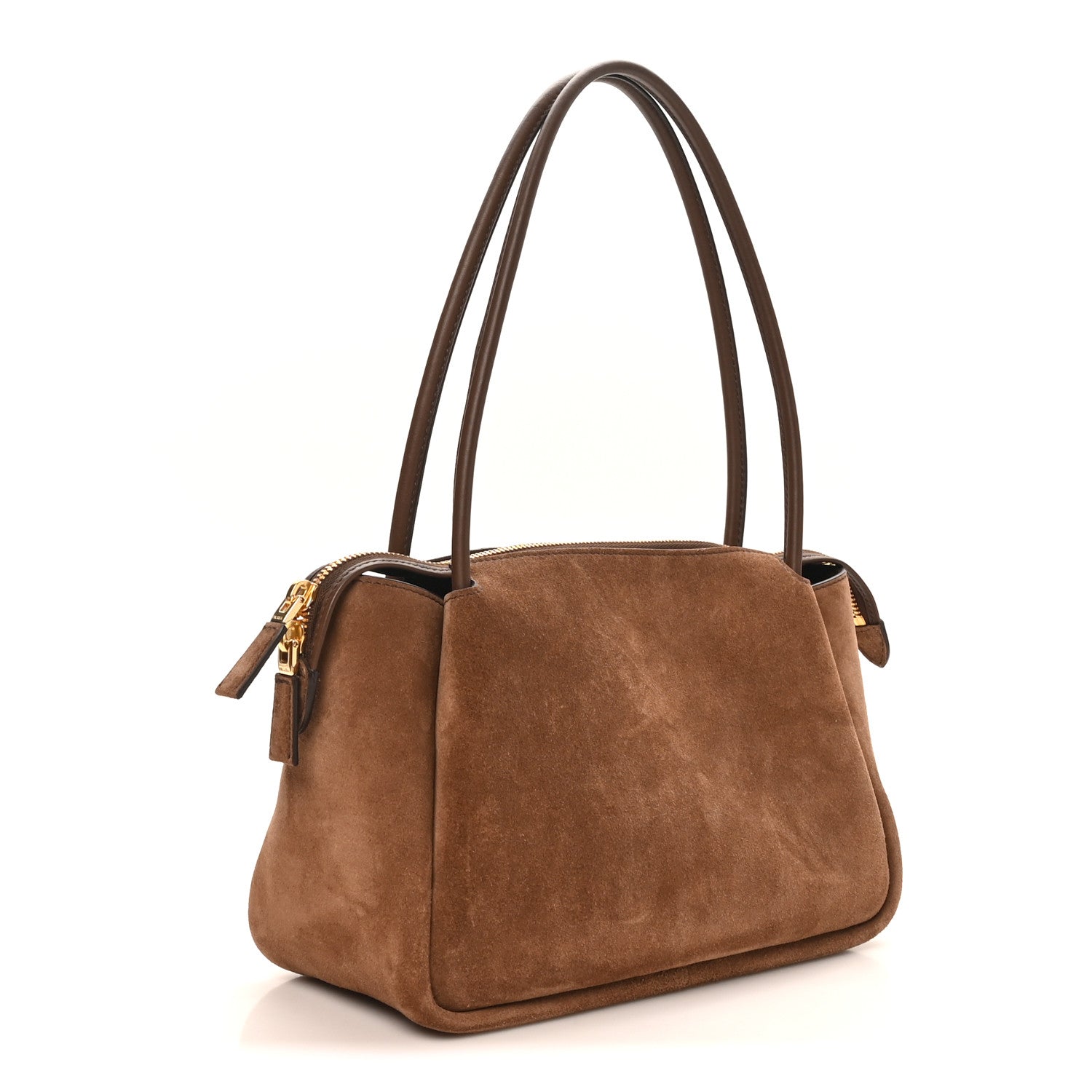 Prada Camoscio Medium Darling Shoulder Bag Cocoa Brown 3 of 9