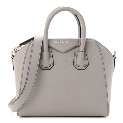 Givenchy Sugar Goatskin Mini Antigona Pearl Grey 1 of 13