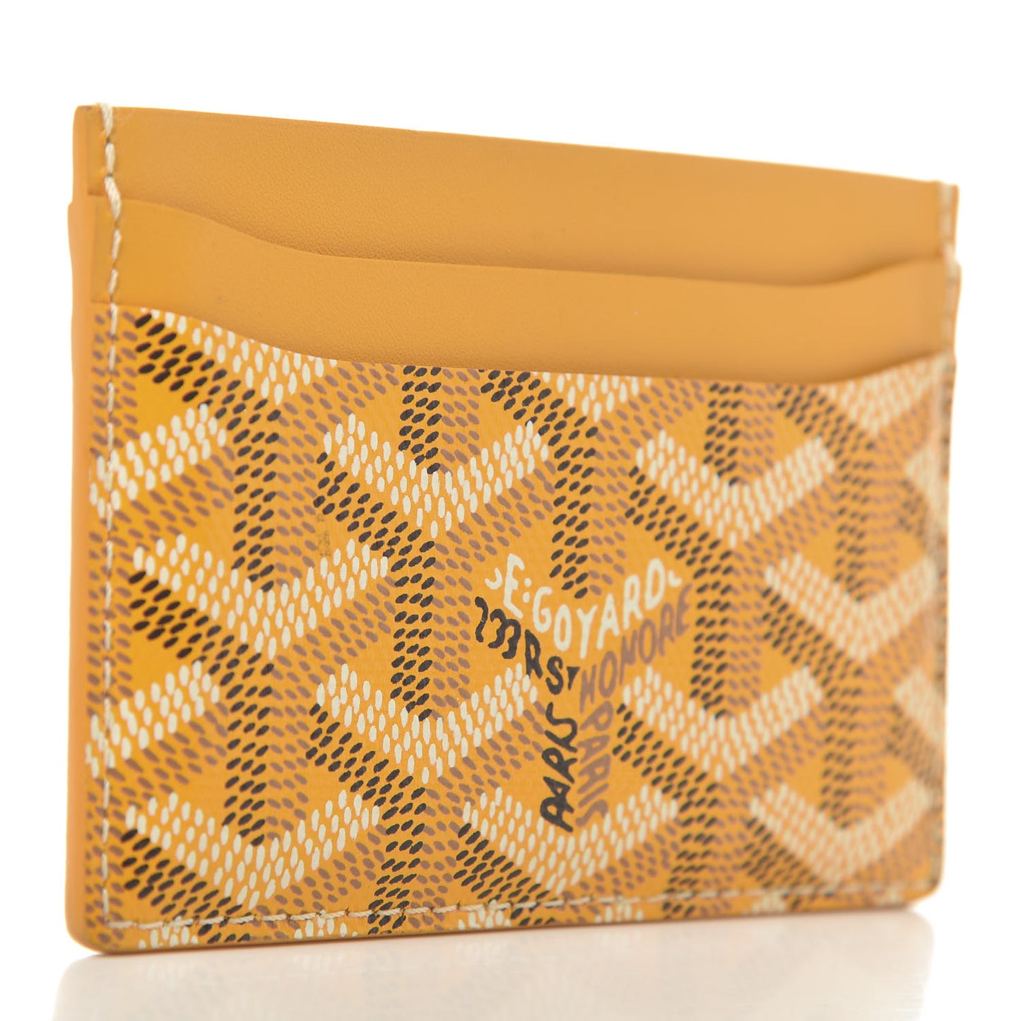 Goyardine Saint Sulpice Card Holder Yellow