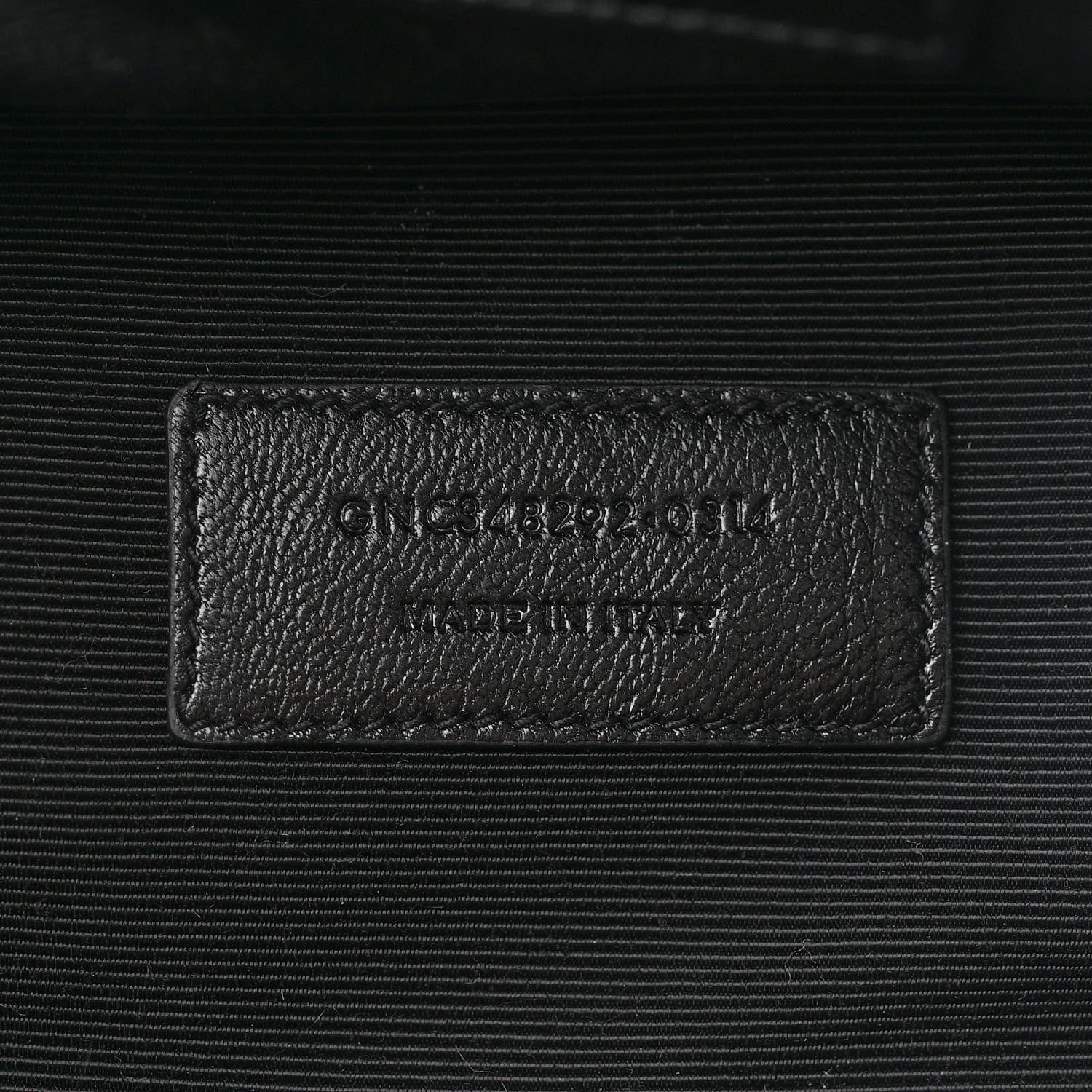 Saint Laurent Grained Calfskin Cosmetic Pouch Black 7 of 8