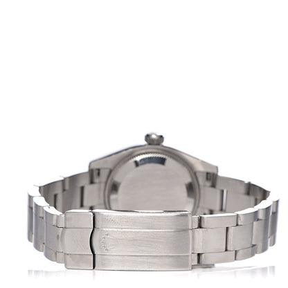 Rolex Stainless Steel 18K White Gold 26mm Oyster Perpetual Watch Silver Roman 176234 4 of 8