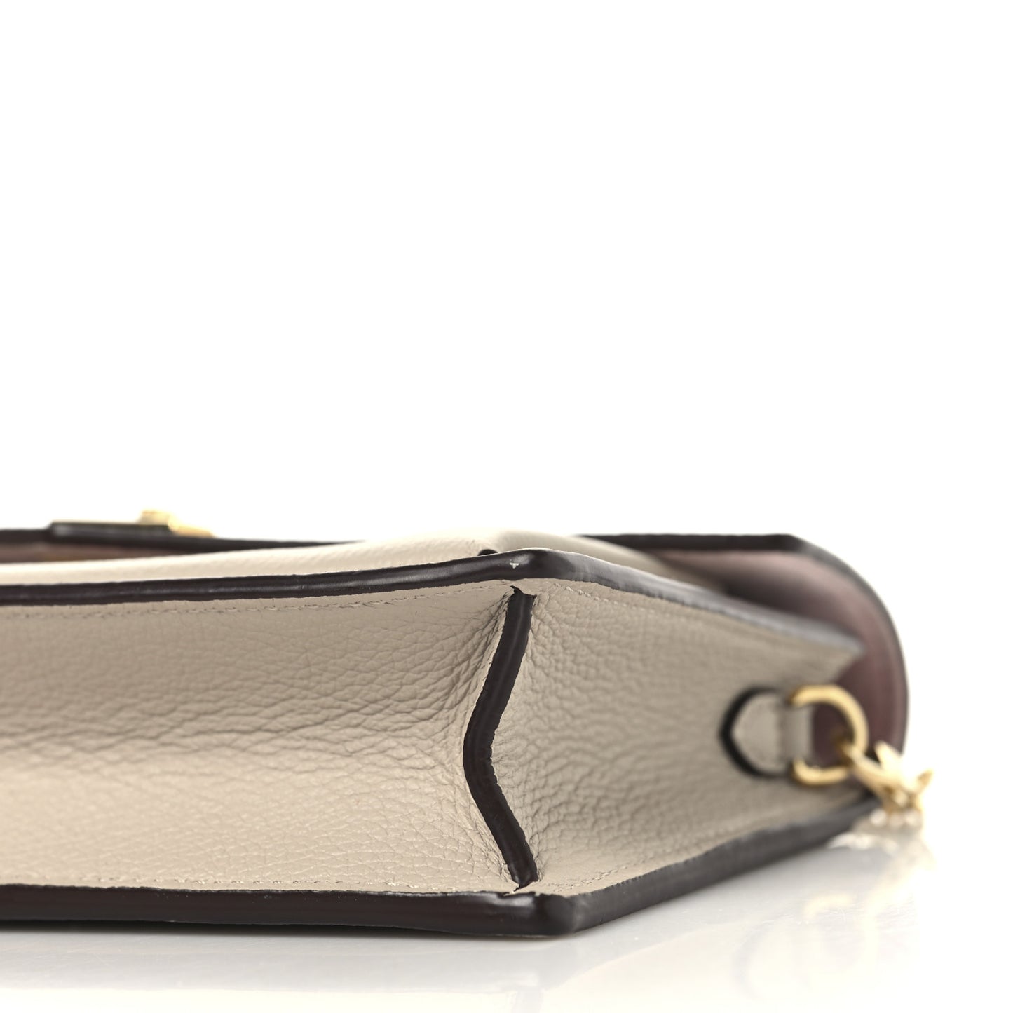 Soft Calfskin My Lockme Chain Pochette Greige