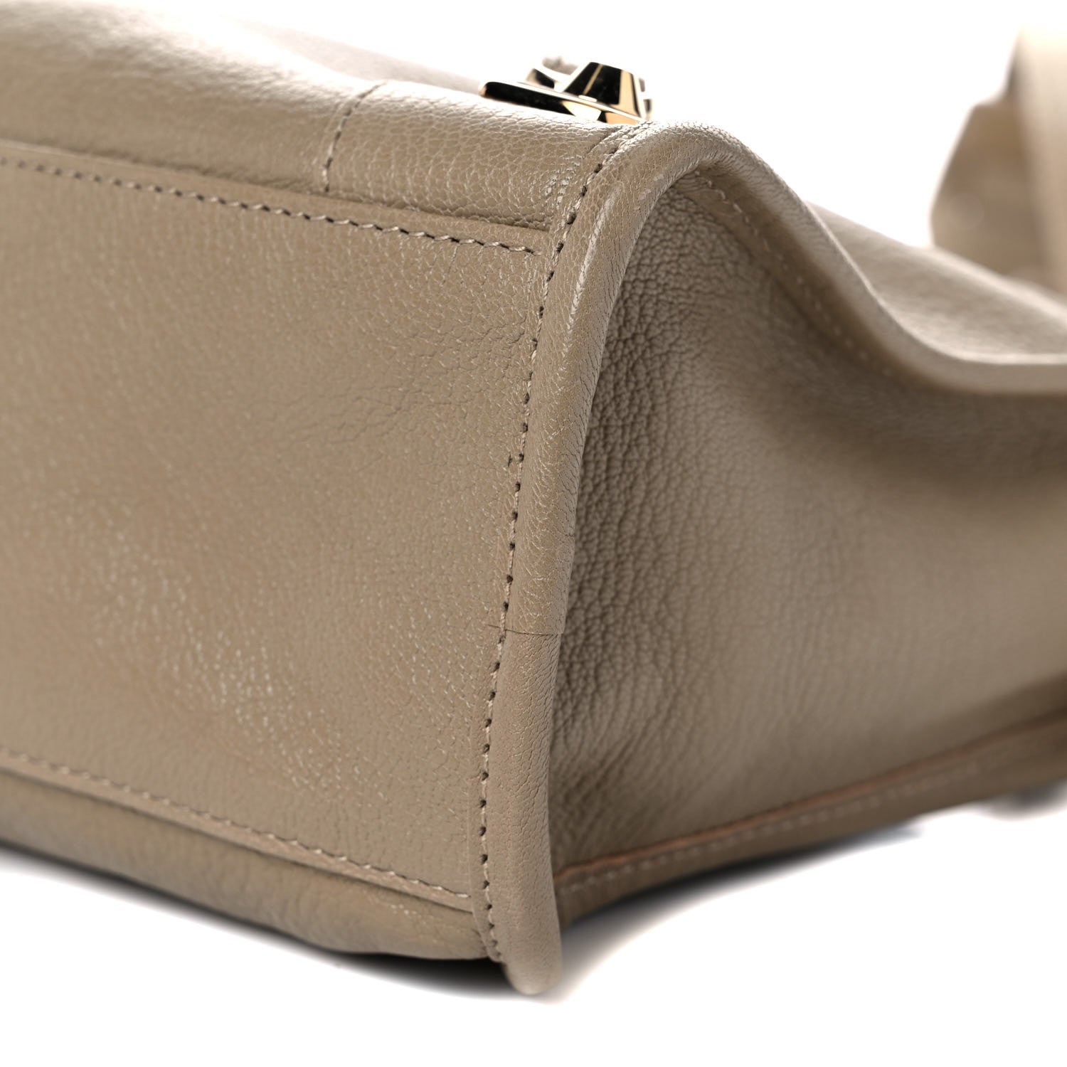 Balenciaga Chevre Gold Metallic Edge Hardware S City Beige Latte 8 of 9