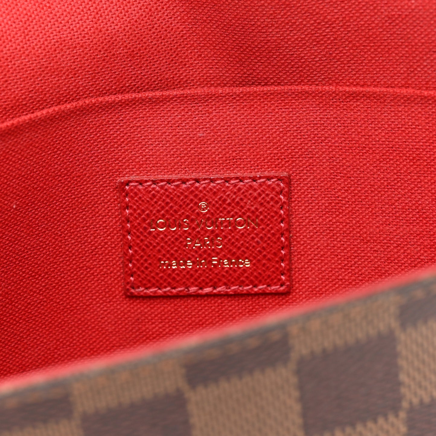 Damier Ebene Pochette Felicie Chain Wallet