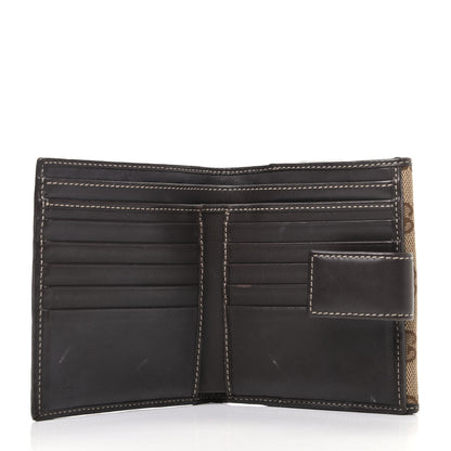 Gucci Monogram Lovely Heart French Flap Wallet Dark Brown 6 of 10