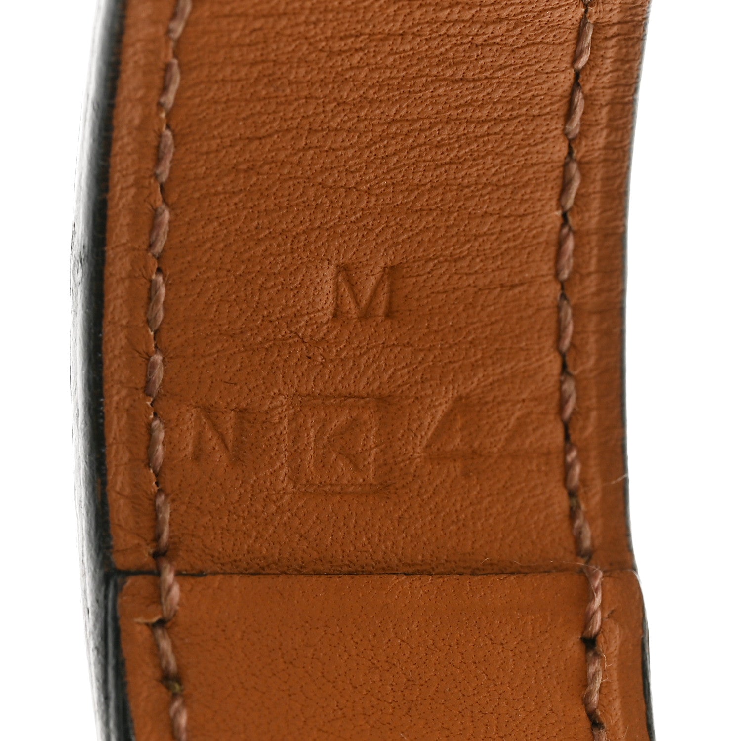 Hermes Matte Alligator Narrow Jack Bracelet M Vert Anis 4 of 6