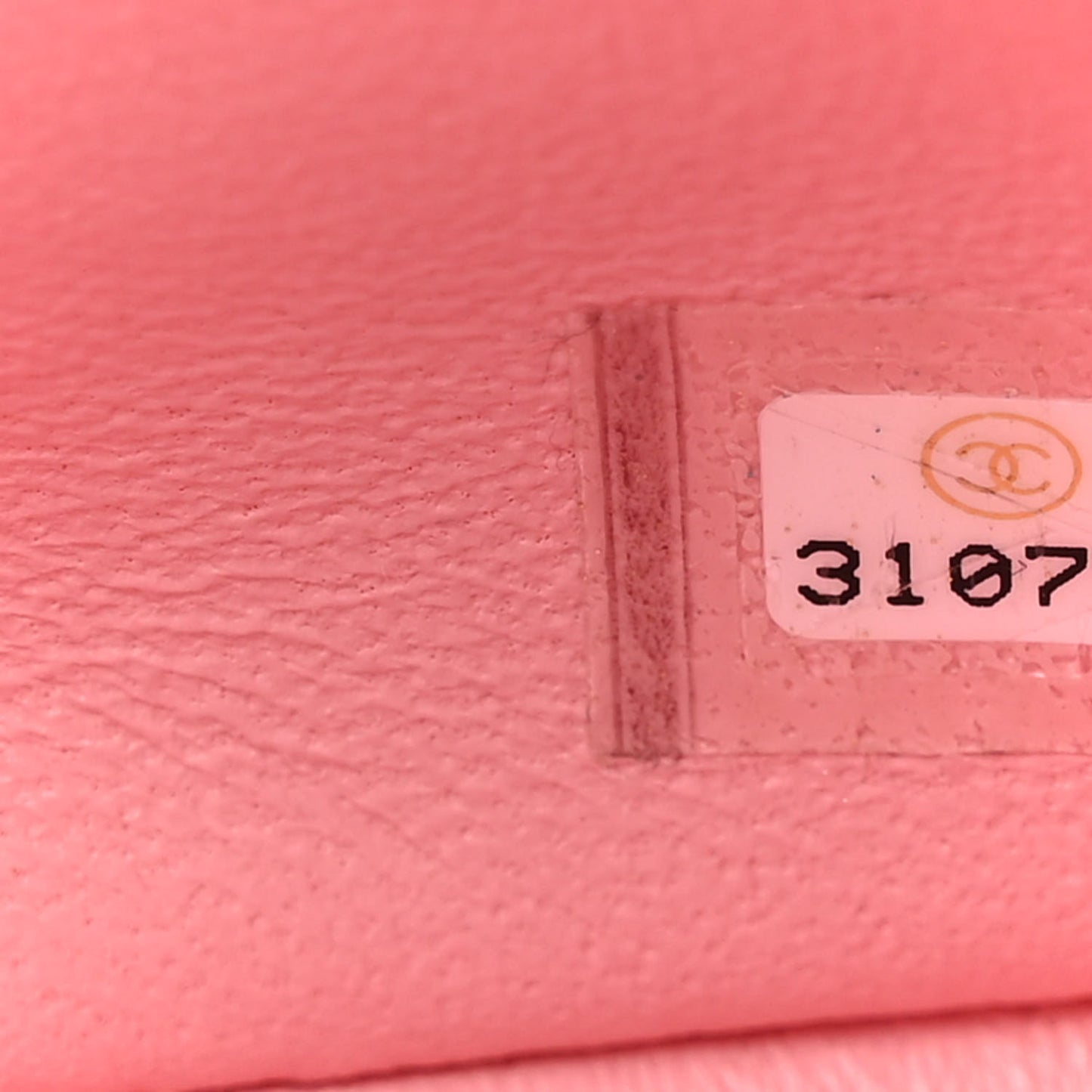 Lambskin Quilted Mini Square Flap Light Pink