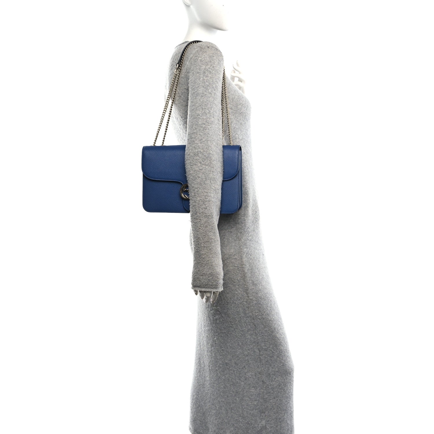 Gucci Dollar Calfskin Small Interlocking G Shoulder Bag Caspian 2 of 12