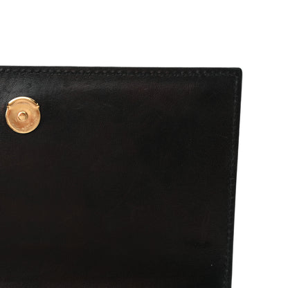 Saint Laurent Suede Embroidered Birds Monogram Chain Wallet Black 13 of 17