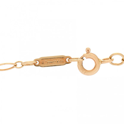 Tiffany 18K Yellow Gold Small Oval Key Pendant Link Necklace 6 of 8