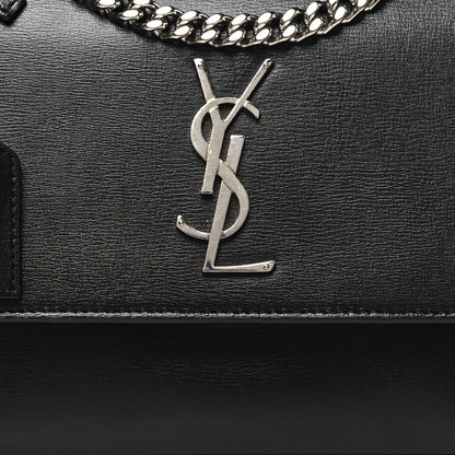 Saint Laurent Calfskin Medium Monogram Sunset Black 8 of 11