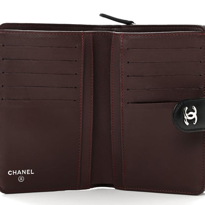 Chanel Lambskin Quilted Zipped Pocket Wallet Black 5 of 15