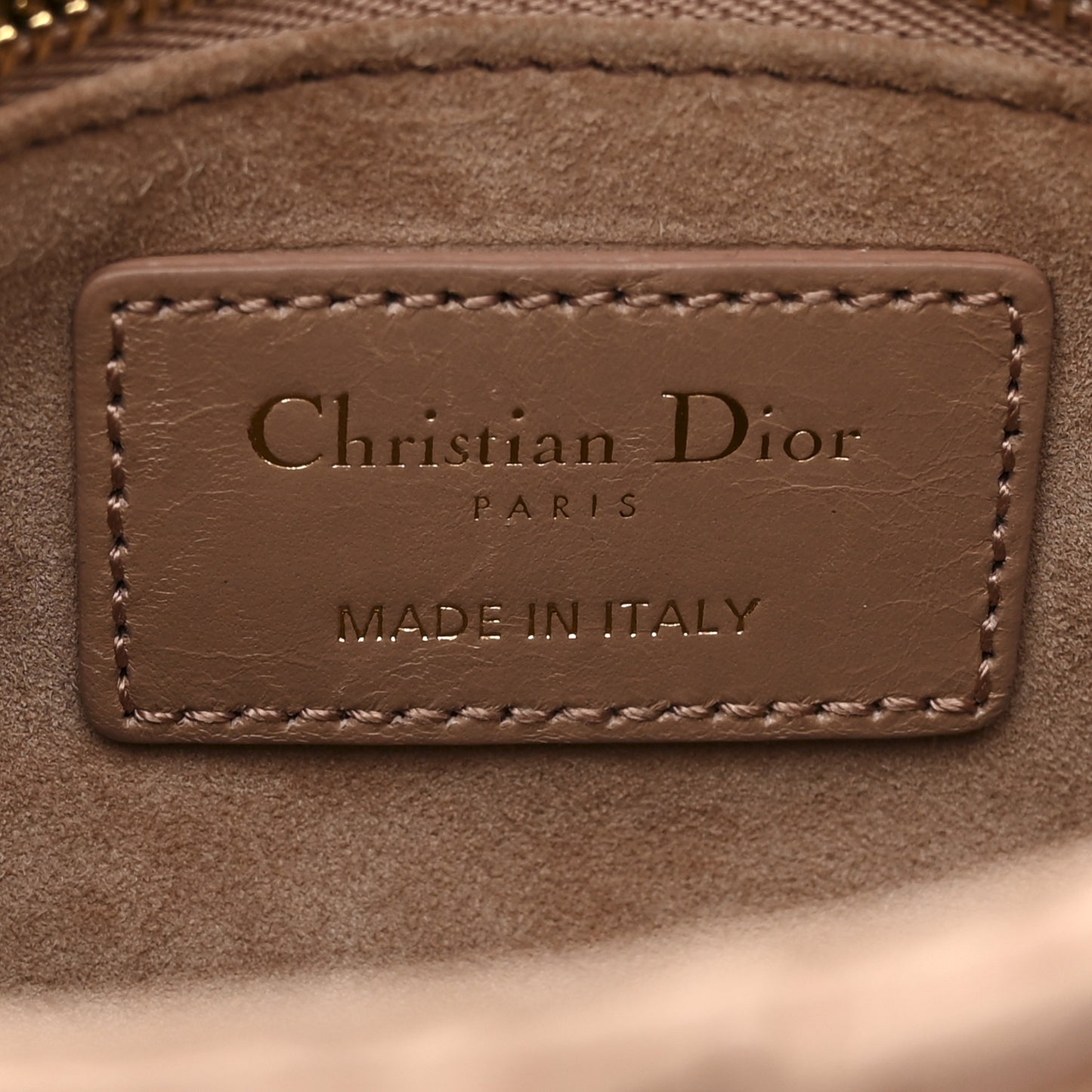 Lambskin Gathered Mini Lady Dior Fard