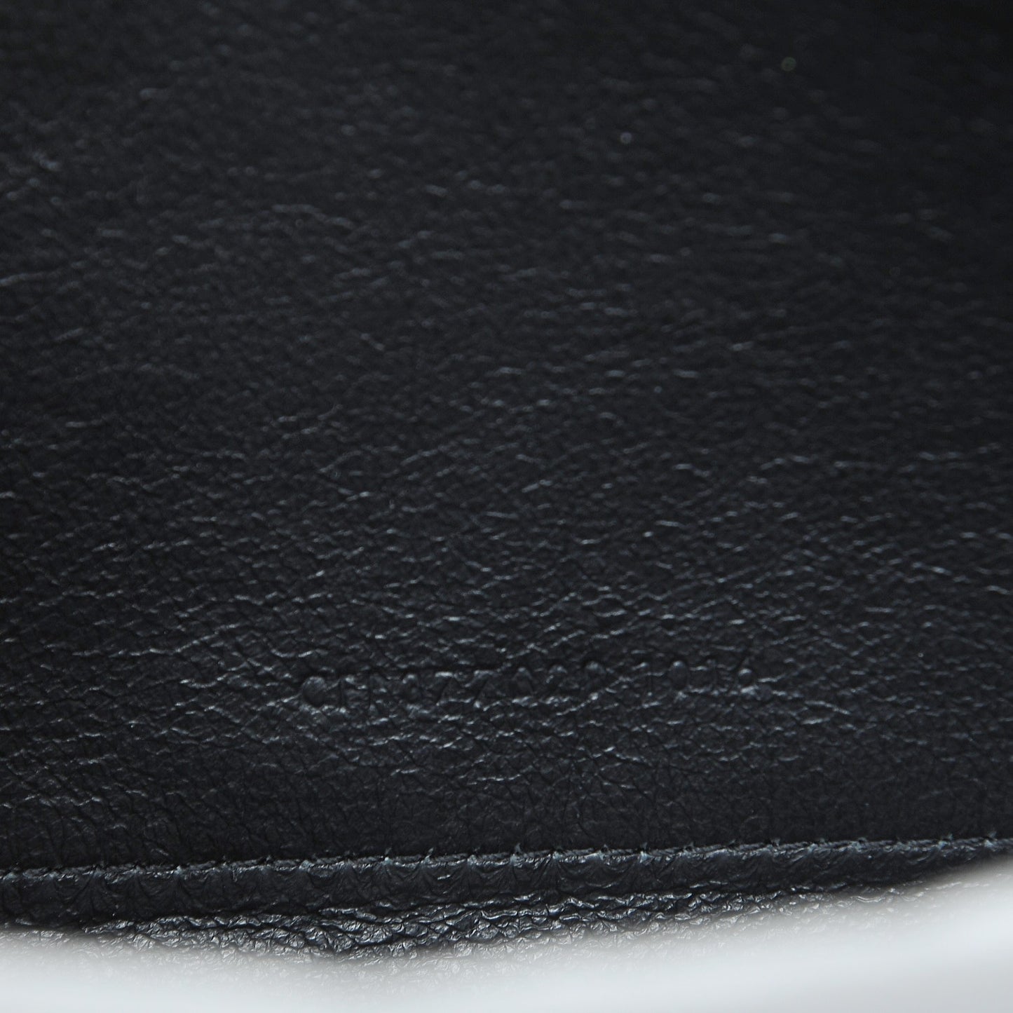 Grain De Poudre Matelasse Chevron Monogram Chain Wallet Fog