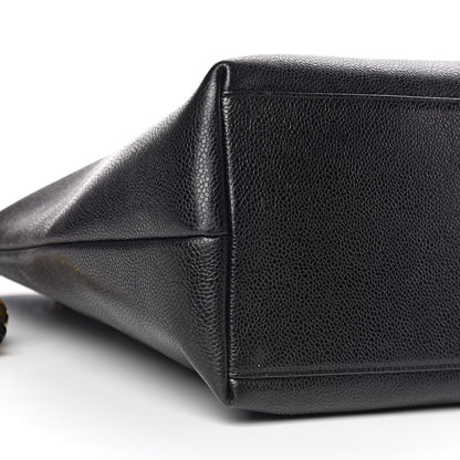 Chanel Caviar Large CC Shoulder Bag Black 8 of 9