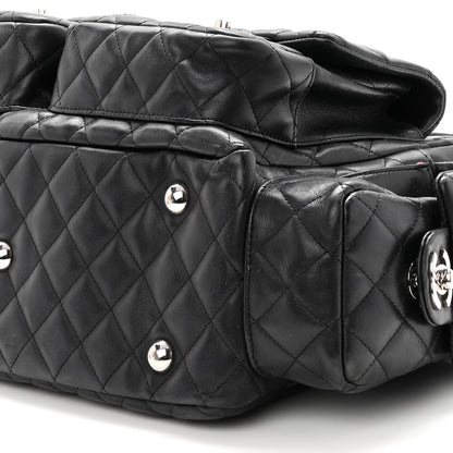 Chanel Calfskin Quilted Large Cambon Multipocket Reporter Black 18 of 21