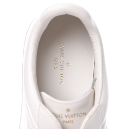 Louis Vuitton Calfskin Luxembourg Sneakers 8.5 White Red Blue 6 of 9