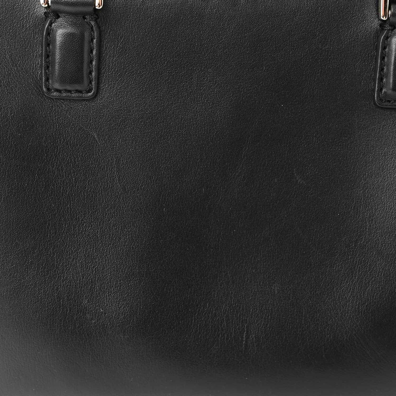 Valentino Garavani Vitello Small Rockstud Double Handle Tote Black 12 of 14