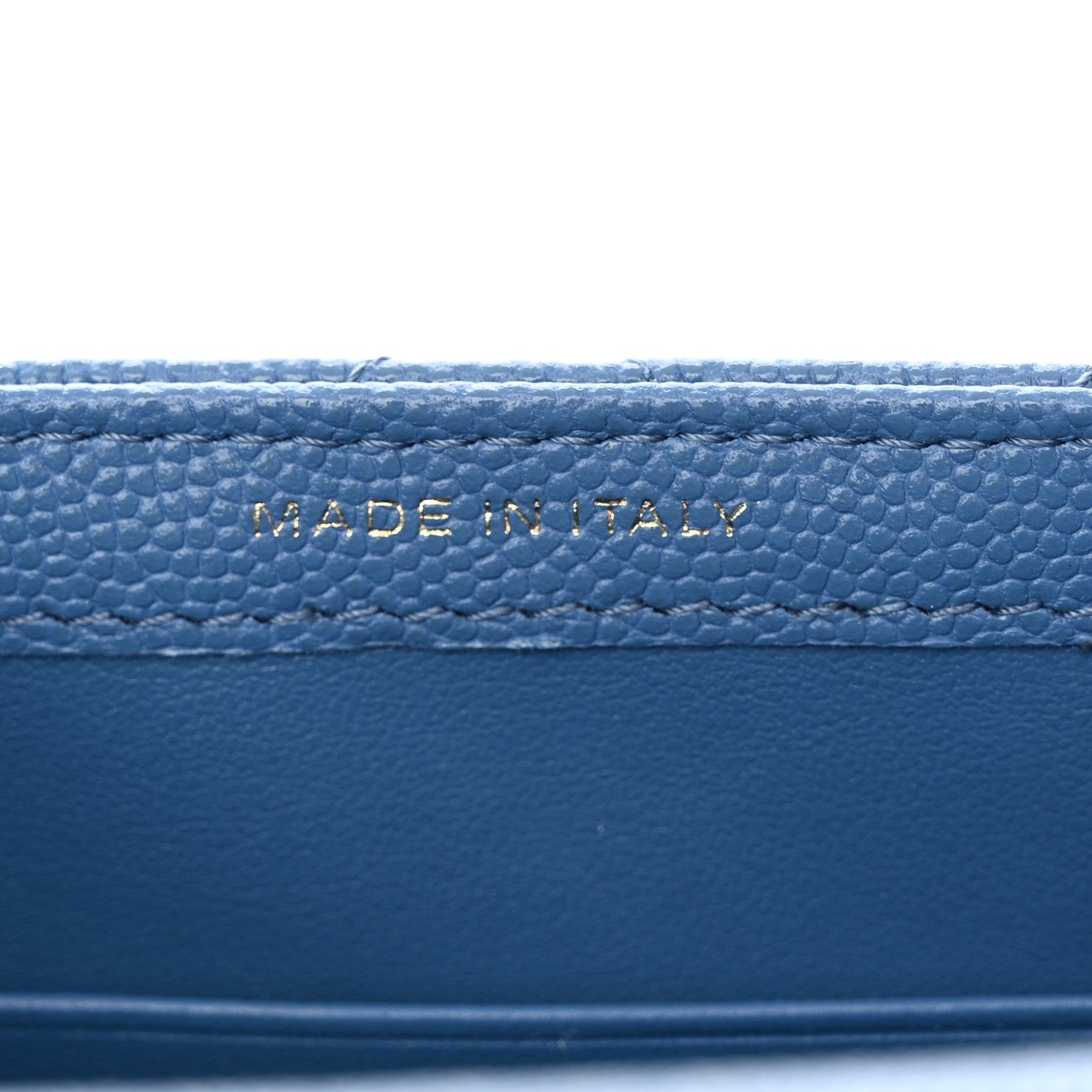 Chanel Caviar Quilted Classic Phone Holder Blue 8 of 13