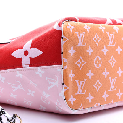 Louis Vuitton Monogram Giant Neverfull MM Rouge 7 of 11