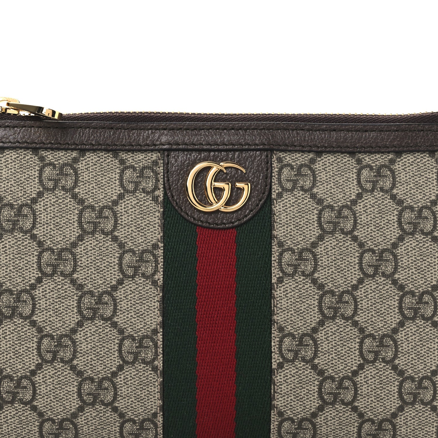 Gucci GG Supreme Monogram Web Ophidia Utility Belt Bag 85 34 Beige Ebony New Acero 8 of 11