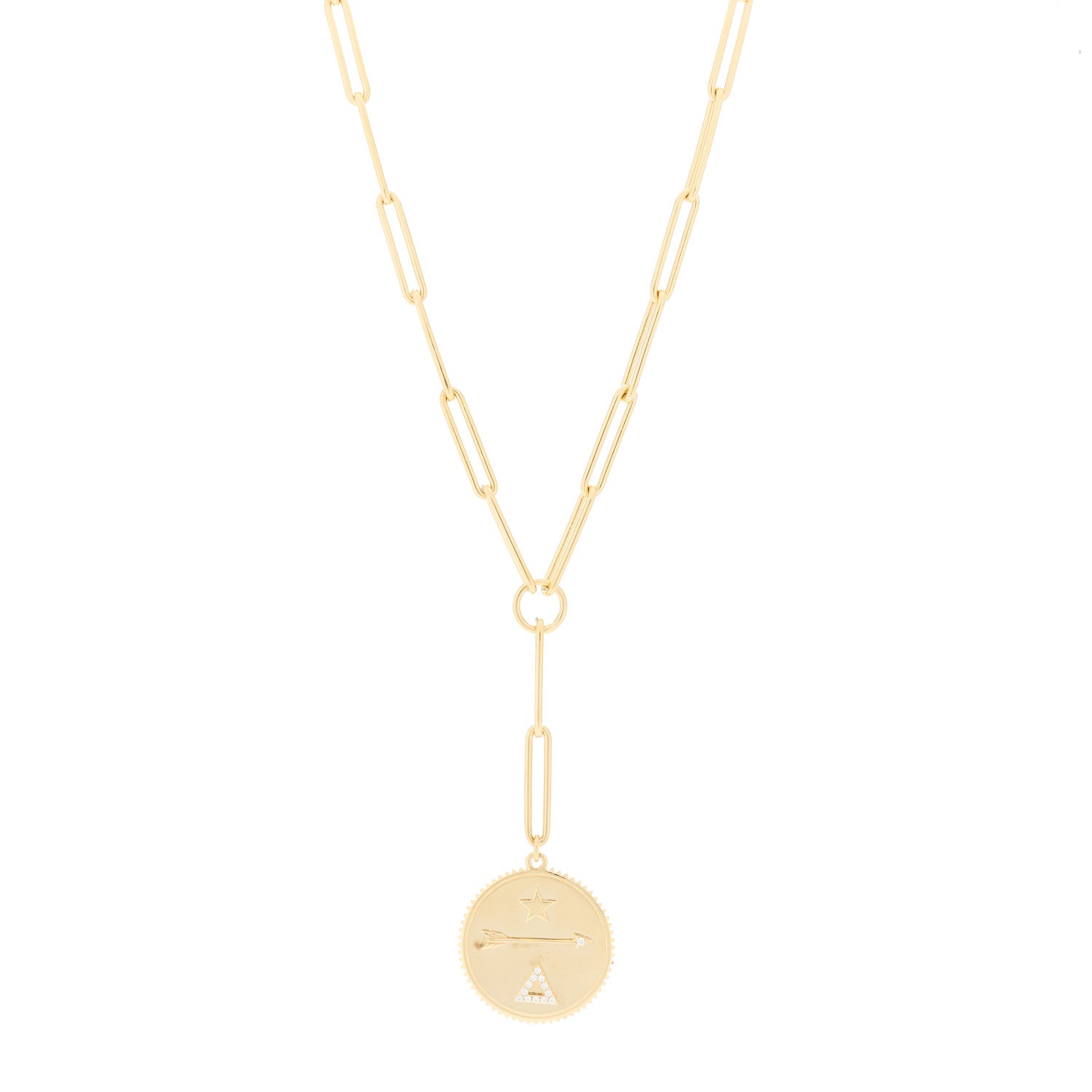 Foundrae 18K Yellow Gold Diamond Dream Extended Clip Extension Chain Necklace 1 of 5