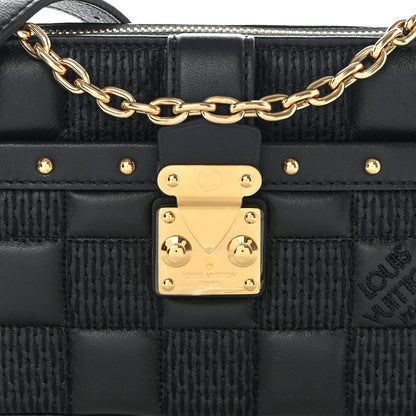 Louis Vuitton LOUIS VUITTON Damier Quilt Lambskin Troca Pochette Black 7 of 13