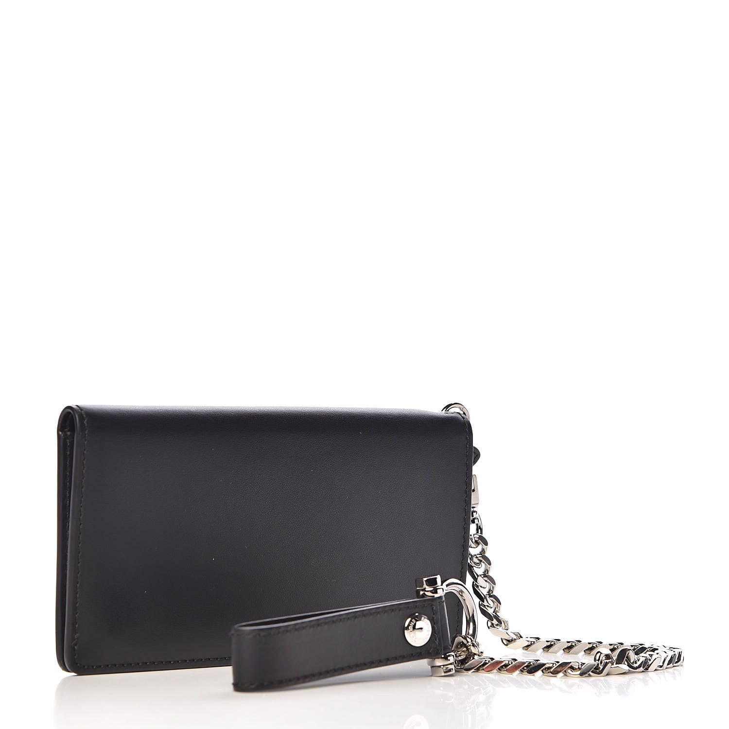 Burberry Calfskin Chain Logo Clutch Black 3 of 6