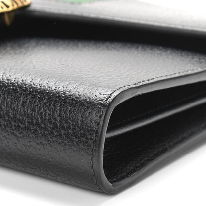 Gucci Calfskin Web Mini Dionysus Chain Wallet Black 9 of 10