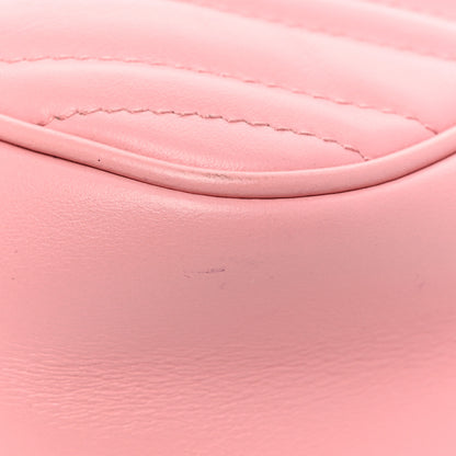 Gucci Calfskin Matelasse Small GG Marmont Chain Shoulder Bag Wild Rose 15 of 17