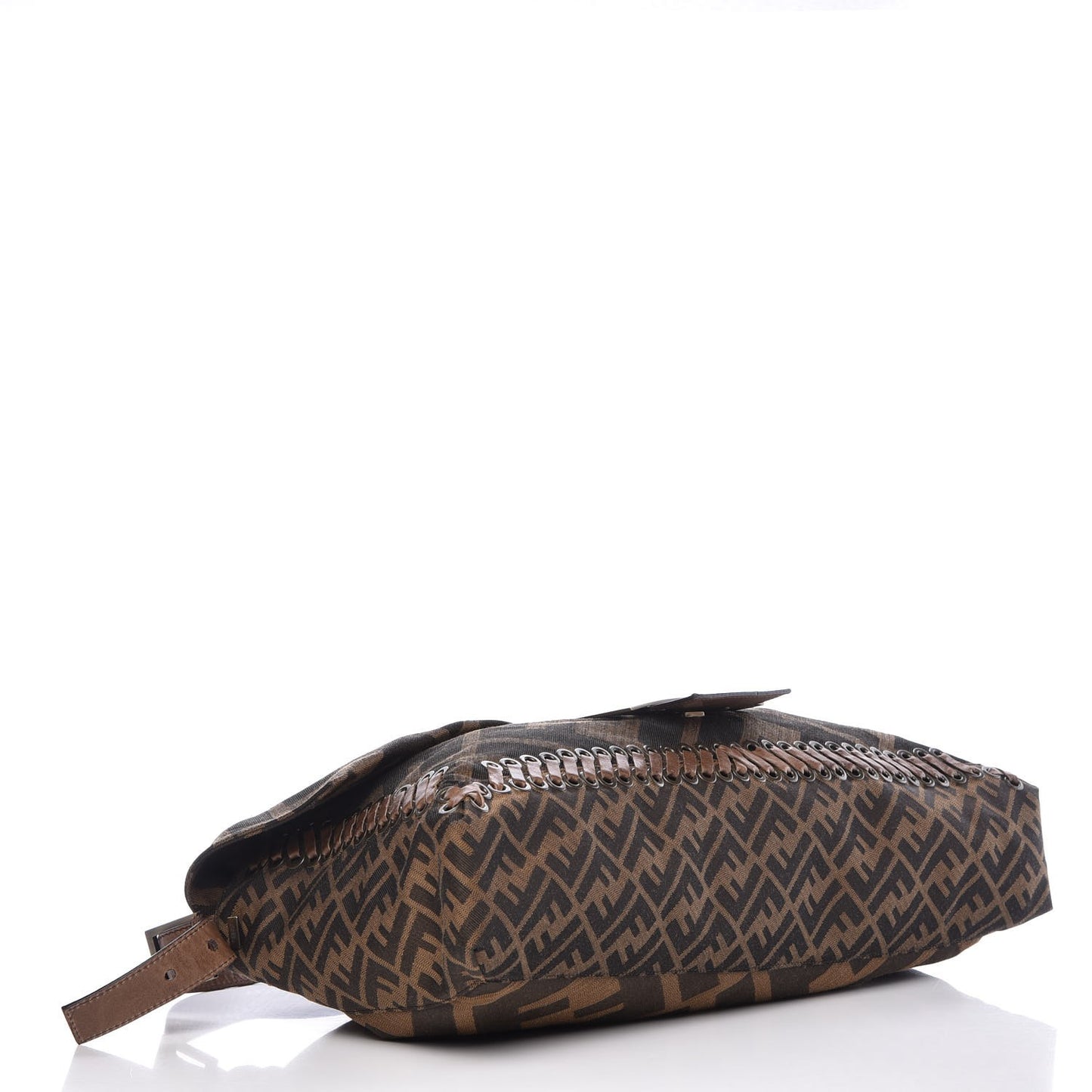 Zucca Pelle Naturale Maxi Baguette Tobacco Marrone