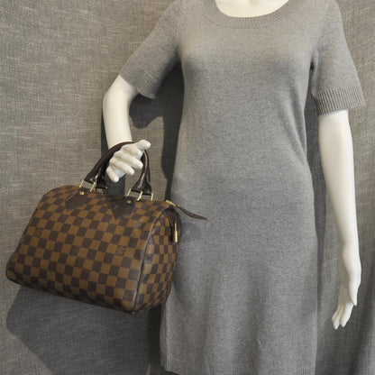 Louis Vuitton Damier Ebene Speedy 25 3 of 9