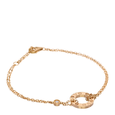 18K Yellow Gold Diamond Love Bracelet