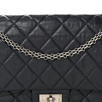 Chanel Aged Calfskin Quilted 2.55 Reissue 227 Flap Dark Blue 8 of 15
