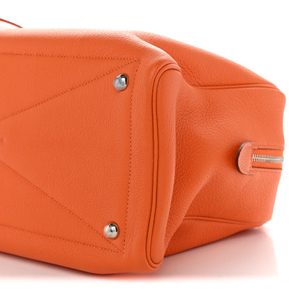 Hermes Taurillon Clemence Victoria 35 Orange 10 of 10