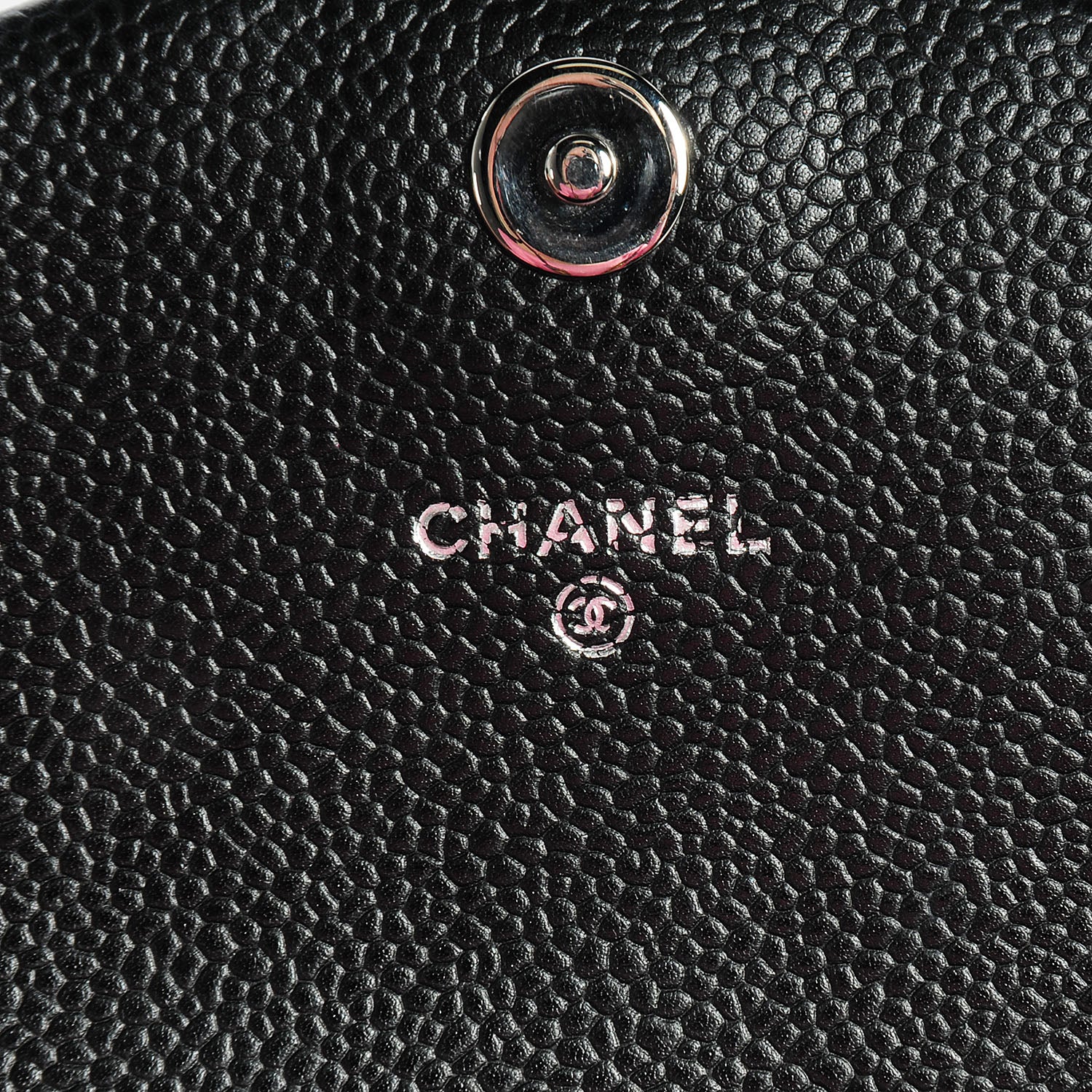 Chanel Caviar Half Moon Wallet On Chain WOC Black 6 of 8