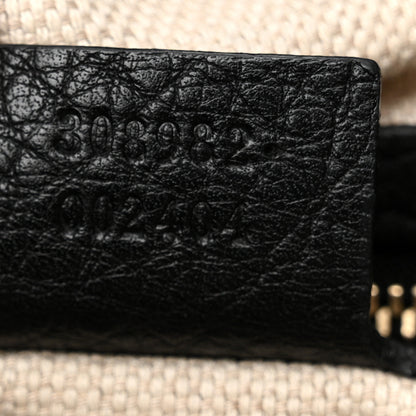 Gucci Pebbled Calfskin Medium Soho Chain Shoulder Bag Black 7 of 14