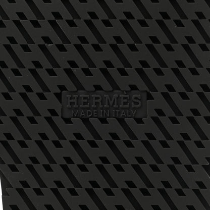 Hermes Calfskin Mens Chypre Sandals 43.5 Black 6 of 13