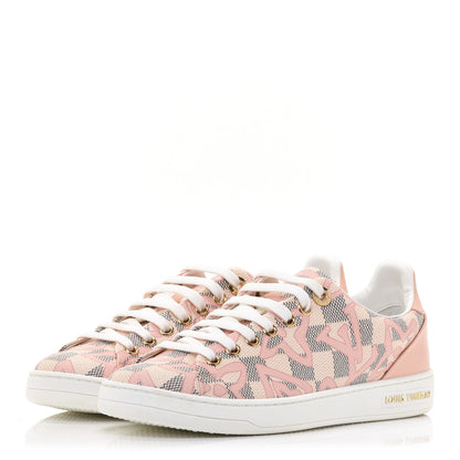 Louis Vuitton Damier Azur Tahitienne Bora Bora Sneakers 36.5 Rose Ballerine 3 of 10
