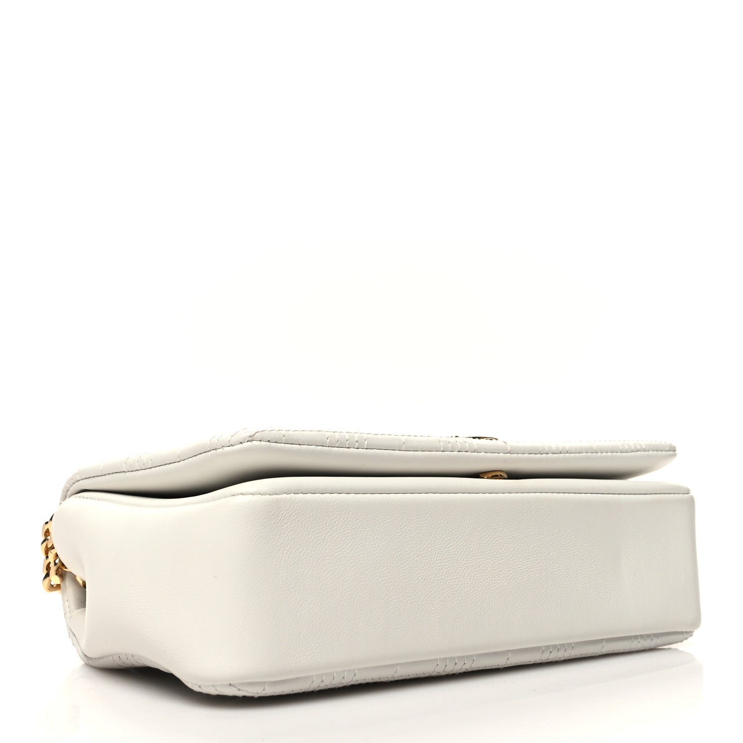 Burberry Lambskin Quilted Small Lola Bag White 5 of 11