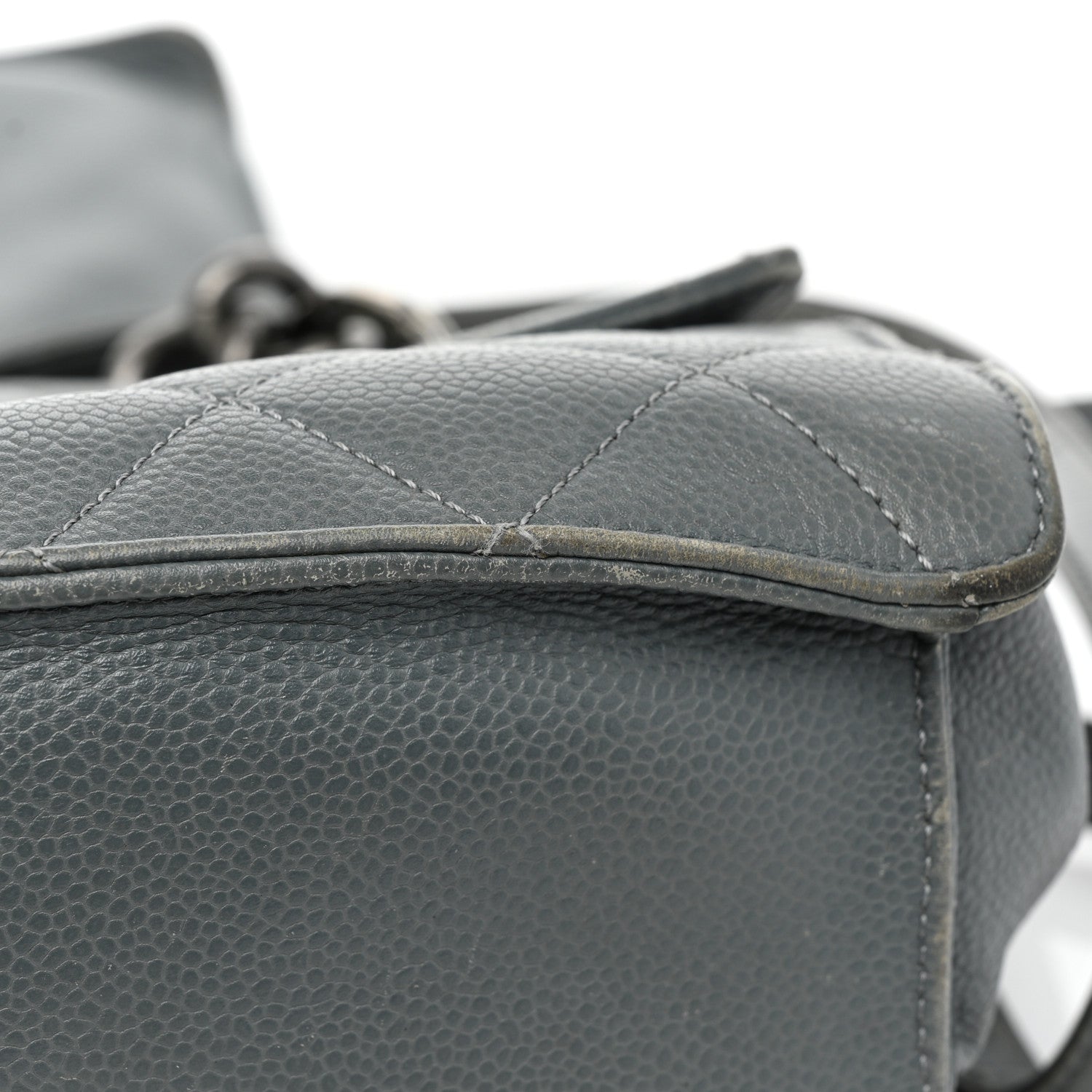 Chanel Caviar Quilted Large Retro Class Flap Grey 22 of 23